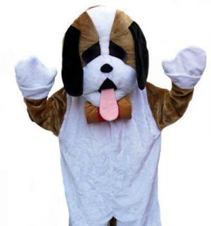 Mascotte Big Chien Saint Bernard