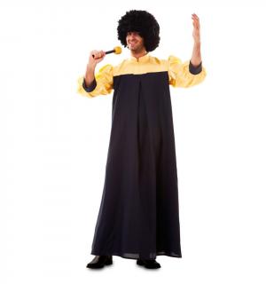 Robe gospel noir et jaune