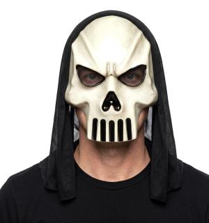 Masque crâne punisher avec capuche