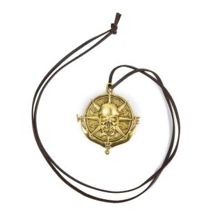 Collier de pirate métal or