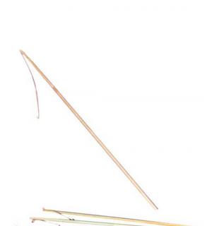 Bâton porte-lampion en bois avec virole