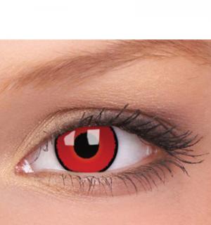 Paire de lentilles cosmétiques 1 semaine RED ZOMBIE hebdomadaire