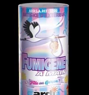 Fumigène à main blanc à rose baby shower 45 secondes 