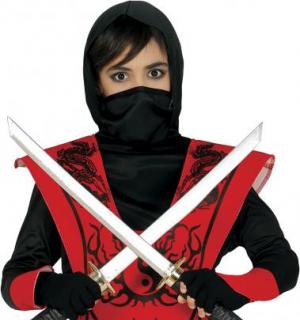 Ninja rouge et noir 10/12 ans