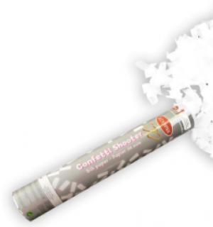 Canon à confettis blanc 30cm