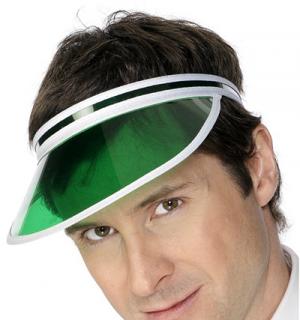 Visière poker verte