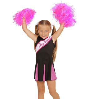 Cheerleader noire rose 4/5 ans