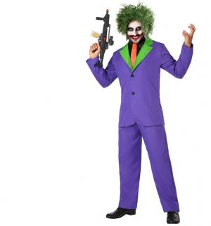 Joker bouffon assassin violet taille M/L