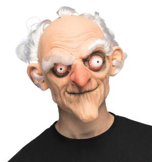 Masque tête latex Grumpy vieux