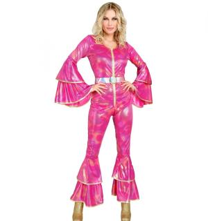 Combinaison disco rose taille M