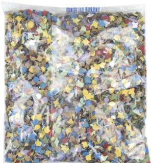 Poche 100 grammes confettis multicolores 100g
