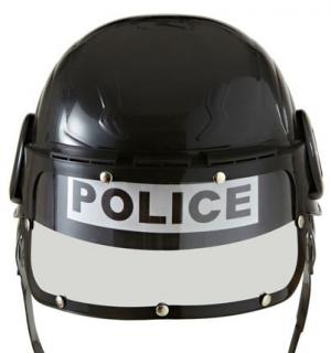 Casque policier noir