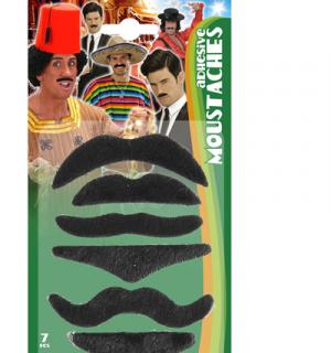 Blister de 7 moustaches