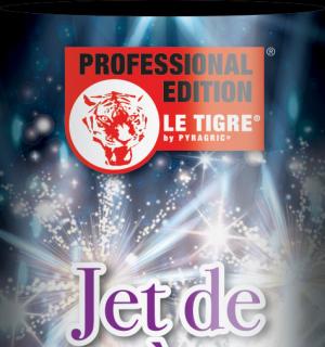 100 jets de scène argent 3 mètres 30 secondes