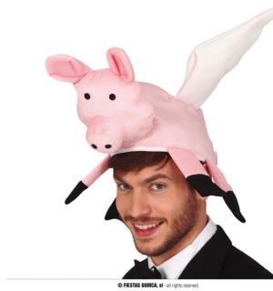 Coiffe cochon avec ailes