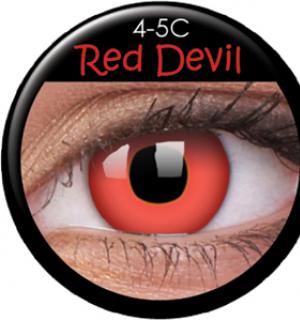 Paire de lentilles cosmétiques 1 semaine RED DEVIL hebdomadaire