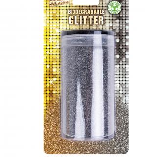 Pot de paillettes sèches biodégradables 200gr argent