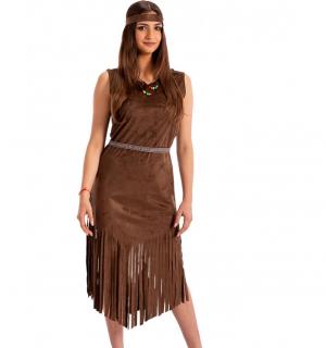 Robe indienne marron taille M/L