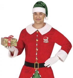 Lutin du Père Noël en velours et fourrure taille M