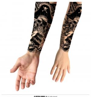 Tatouage géant pirate 14x30cm