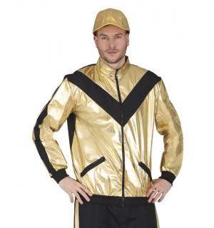 Jogging fashion bling-bling doré taille M