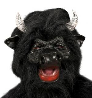 Masque de taureau noir
