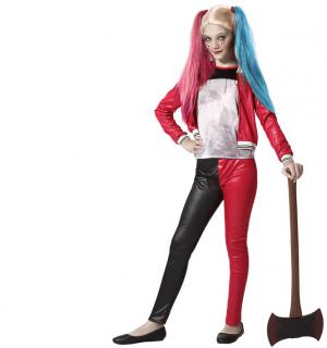 Harley Quinn rouge enfant taille 10/12 ans