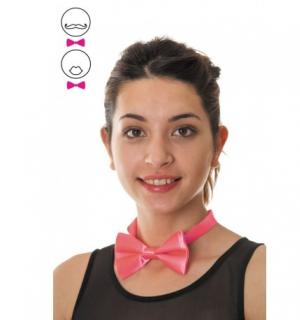 Noeud papillon rose fluo
