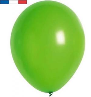 50 ballons latex 25cm vert prairie fabriqués en France