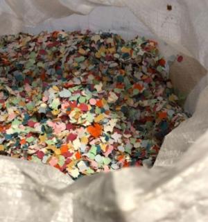 Sac Confettis luxe 10kg multicolores biodégradables