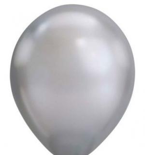 50 ballons métallisés argent 30cm