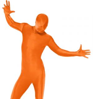 Seconde peau morphsuit orange taille XL