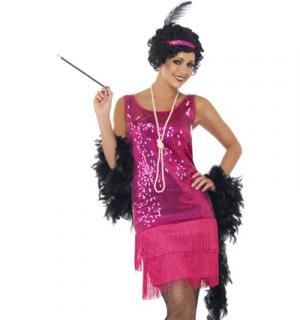 Robe Charleston fuchsia taille M/L