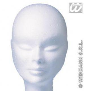 Marotte / tête en polystyrène pour perruque