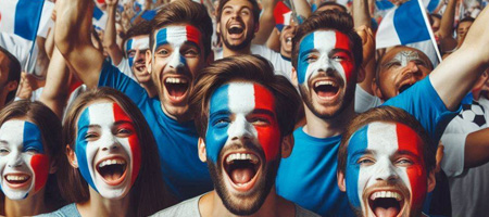 Tricolore et supporters